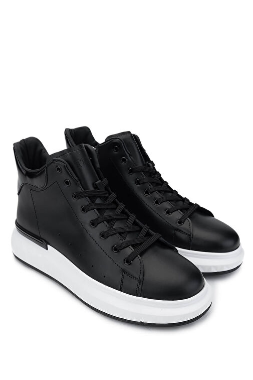 Tamer Tanca Erkek Hakiki Deri Siyah Bot Ayakkabı - Görsel 3