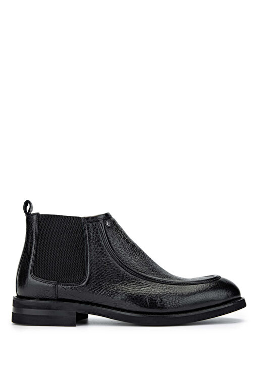 Tamer Tanca Erkek Hakiki Deri Siyah Bot Ayakkabı - Görsel 2