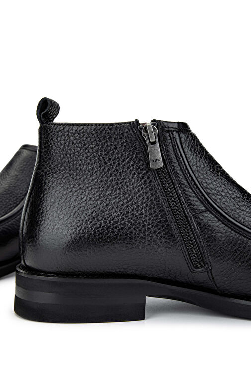 Tamer Tanca Erkek Hakiki Deri Siyah Bot Ayakkabı - Görsel 6