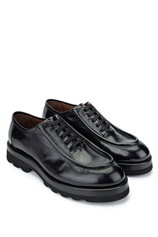 Tamer Tanca Tamer Tanca Siyah Taba Erkek Deri Günlük Ayakkabı 477 64221 ERK AYK SK24-25 Klasik Ayakkabı | Boyner Siyah - 3. görsel