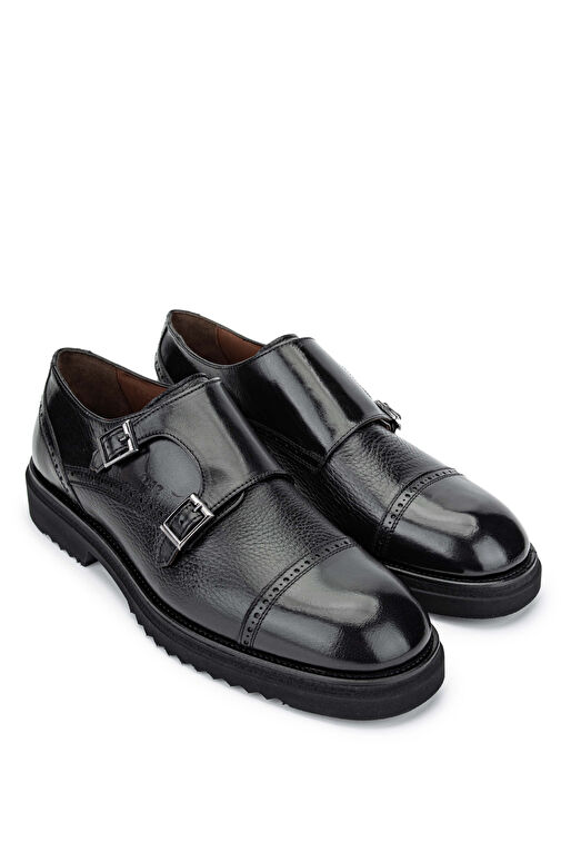 Tamer Tanca Siyah Erkek Deri Günlük Ayakkabı 477 65404 ERK AYK SK24-25 - Görsel 3