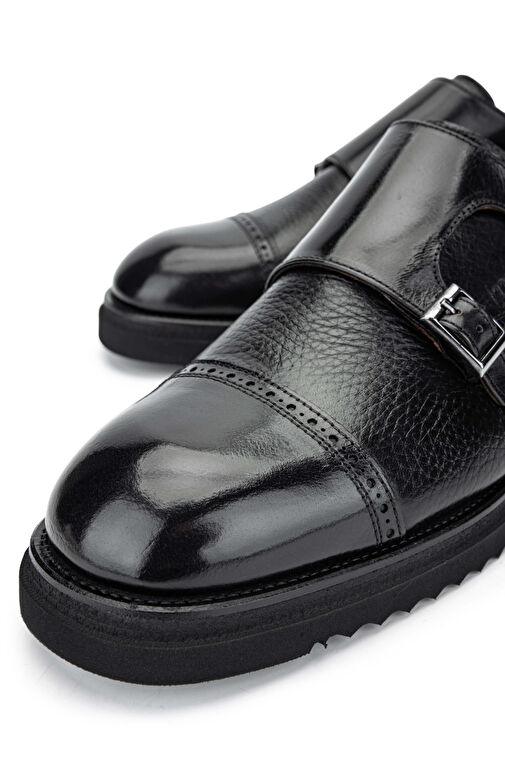 Tamer Tanca Siyah Erkek Deri Günlük Ayakkabı 477 65404 ERK AYK SK24-25 - Görsel 5