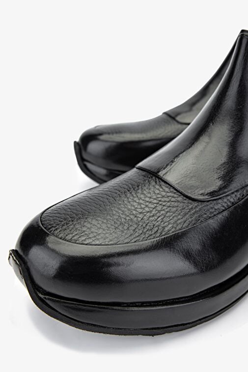 Valmenti Erkek Hakiki Deri Siyah Bot Ayakkabı - Görsel 4