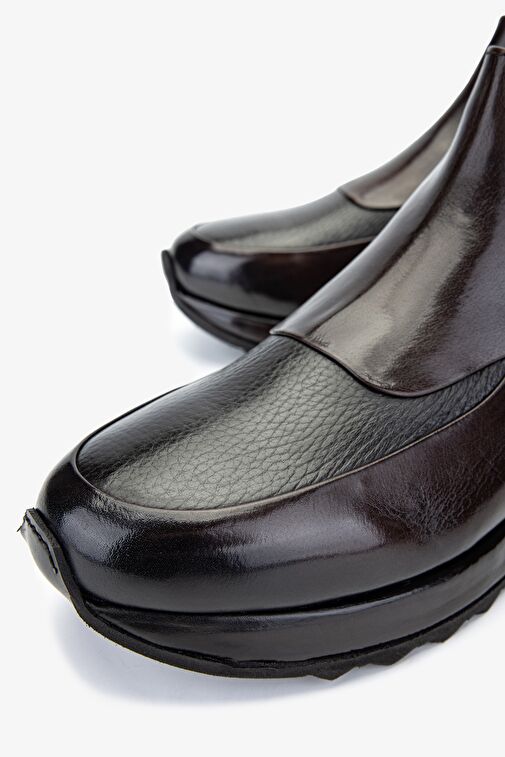 Valmenti Erkek Hakiki Deri Kahverengi Bot - Görsel 4