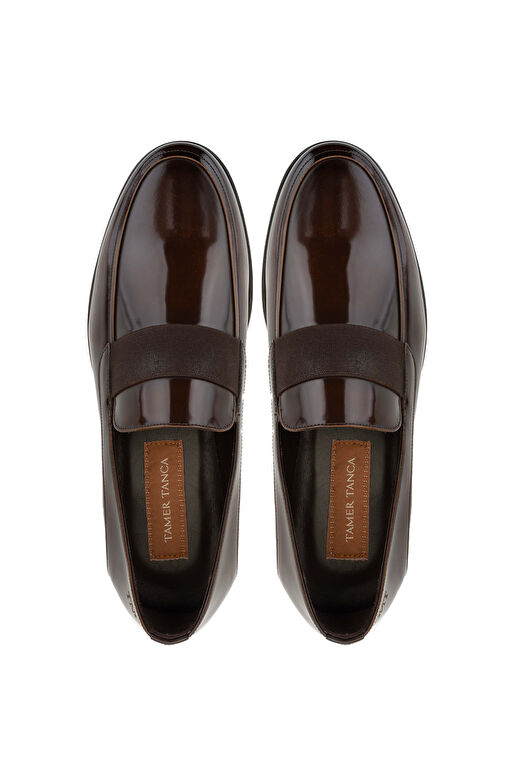 Tamer Tanca Erkek Hakiki Deri Kahverengi Loafer Ayakkabı - Görsel 6
