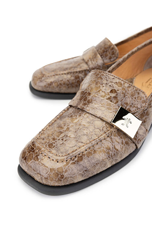 Relax Anatomic Kadın Hakiki Deri Taupe Comfort Ayakkabı - Görsel 4