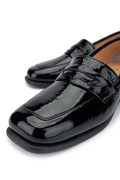 Relax Anatomic Bordo Kadın Rugan Topuklu Ayakkabı 611 E3607-03 BN AYK SK24/25 - Görsel 4