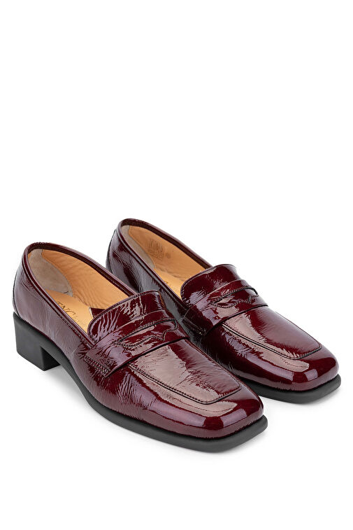 Relax Anatomic Kadın Hakiki Deri Bordo Comfort Ayakkabı - Görsel 3