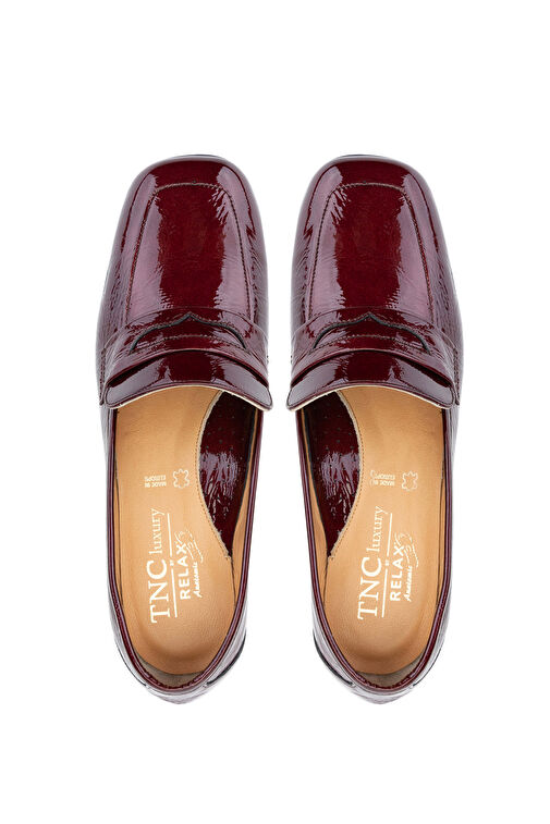 Relax Anatomic Kadın Hakiki Deri Bordo Comfort Ayakkabı - Görsel 6