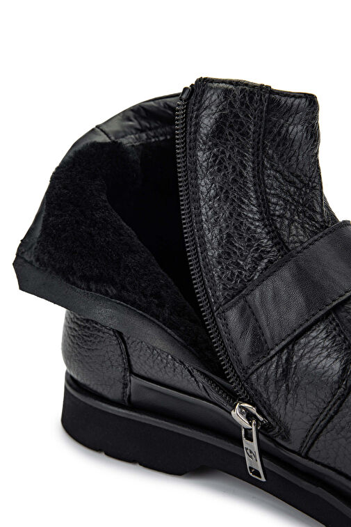 Giampiero Nicola Erkek Hakiki Deri Siyah Bot Ayakkabı - Görsel 6