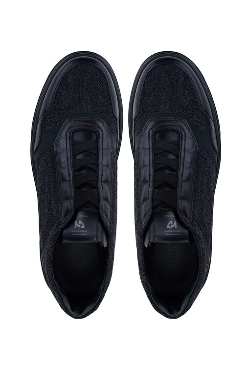 Giampiero Nicola Siyah Erkek Deri - Kumaş Günlük Ayakkabı 664 C45012B ERK AYK SK24-25 - Görsel 6