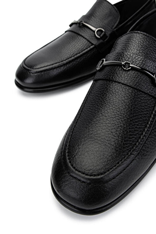 Tamer Tanca Siyah Erkek Deri Loafer 01 2228 ERK AYK SK24-25 - Görsel 5