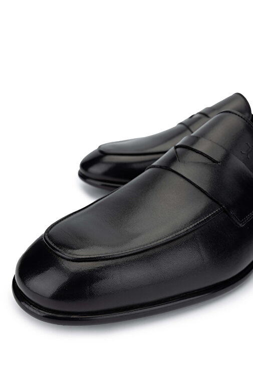 Tamer Tanca Siyah Erkek Deri Loafer 01 2225 ERK AYK SK24-25 - Görsel 4