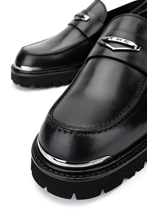 Tamer Tanca Siyah Erkek Deri Loafer 183 28855 ERK AYK SK24-25 - Görsel 5