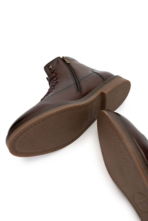 Tamer Tanca Erkek Hakiki Deri Kahverengi Casual Bot - Görsel 6