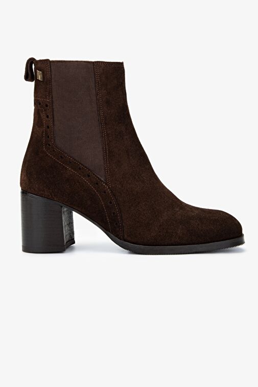 Valmenti Kadın Hakiki Deri Kahverengi Süet Casual Bot - Görsel 2