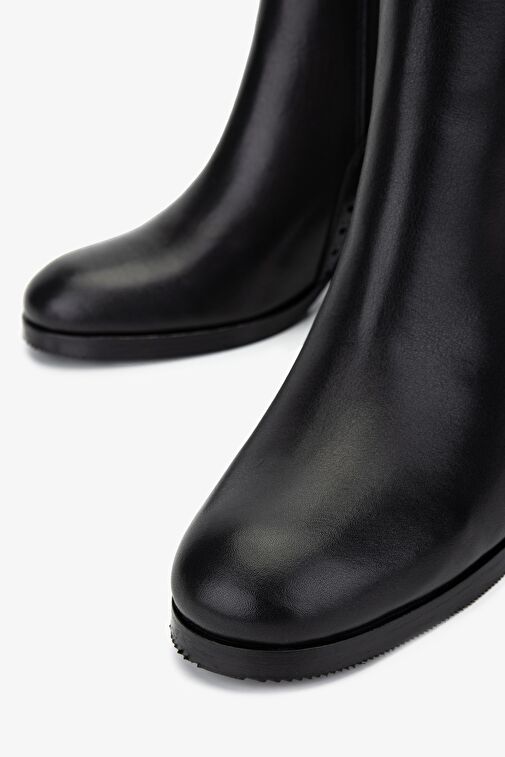 Valmenti Kadın Hakiki Deri Siyah Deri Casual Bot - Görsel 4