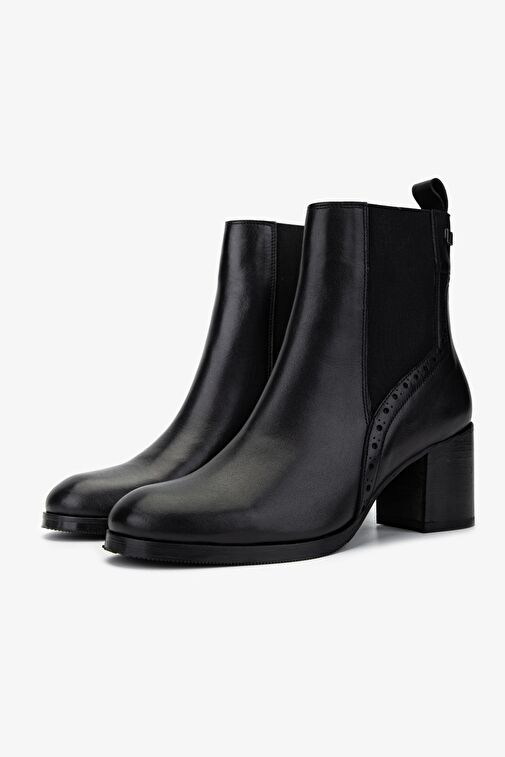 Valmenti Kadın Hakiki Deri Siyah Deri Casual Bot - Görsel 5