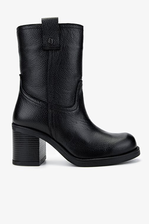 Valmenti Kadın Hakiki Deri Siyah Floter Casual Bot - Görsel 2