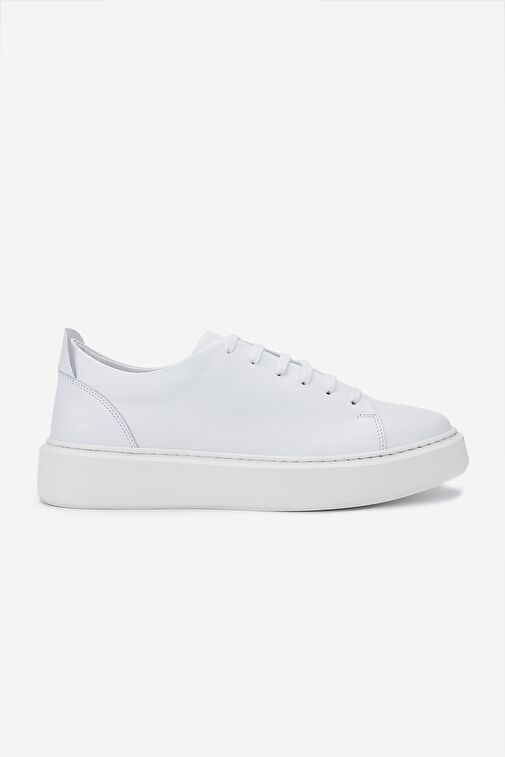 Valmenti Erkek Hakiki Deri Beyaz Sneakers & Spor Ayakkabı - Görsel 2