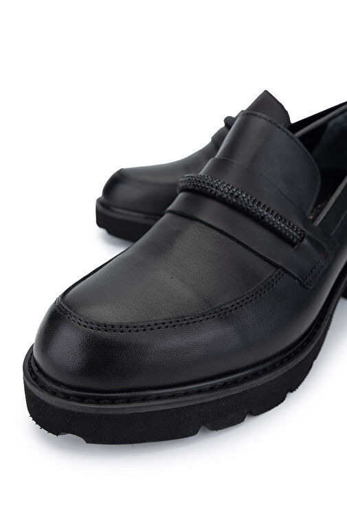 Tamer Tanca Siyah Kadın Rugan Loafer 231 307 BN AYK SK24-25 - Görsel 4