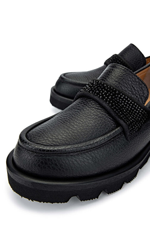 Tamer Tanca Vizon Kadın Deri Loafer 1051 02 BN AYK SK24-25 - Görsel 5