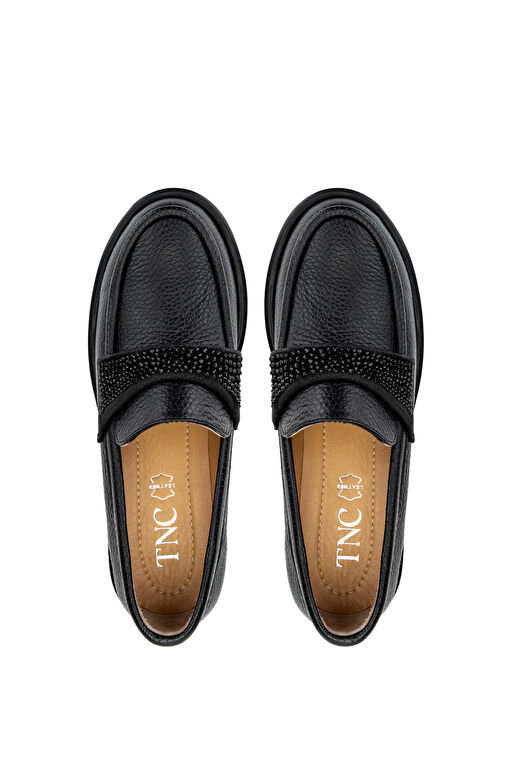 Tamer Tanca Vizon Kadın Deri Loafer 1051 02 BN AYK SK24-25 - Görsel 4