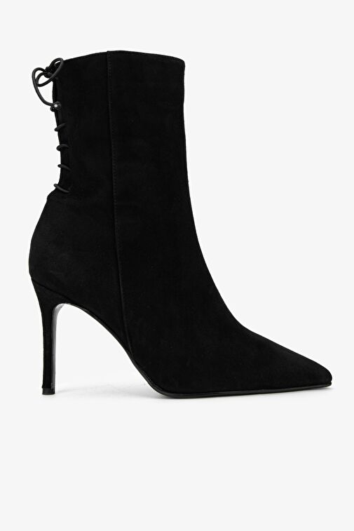 Valmenti Kadın . Siyah Süet Topuklu Bot - Görsel 2
