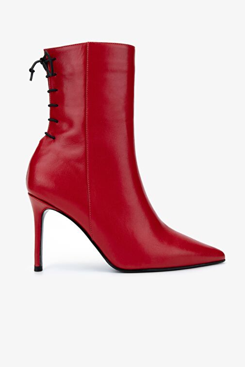 Valmenti Kadın . Kırmızı Topuklu Bot - Görsel 2