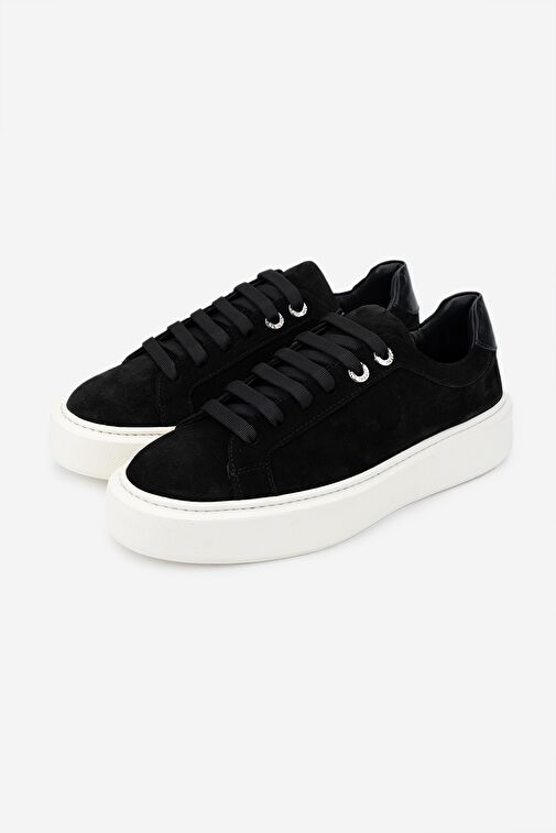 Valmenti Bej Kadın Süet Sneaker 1050 01 BN AYK SK24-25 - Görsel 6
