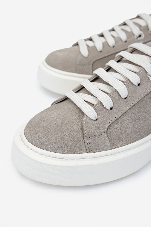 Valmenti Kadın Bej Süet Sneakers & Spor Ayakkabı - Görsel 4