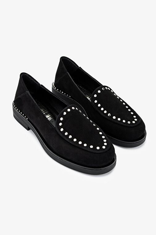 Valmenti Siyah-Kahverengi Kadın Deri Loafer 1029 01 BN AYK SK24-25 - Görsel 3