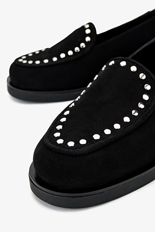 Valmenti Siyah-Kahverengi Kadın Deri Loafer 1029 01 BN AYK SK24-25 - Görsel 4