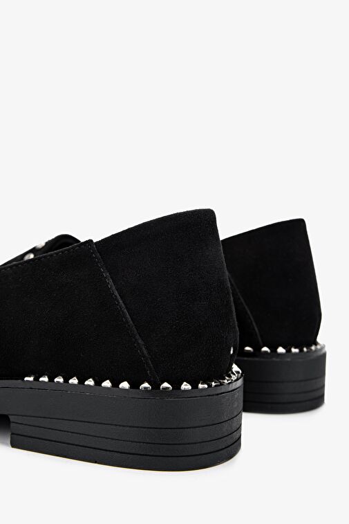 Valmenti Siyah-Kahverengi Kadın Deri Loafer 1029 01 BN AYK SK24-25 - Görsel 5