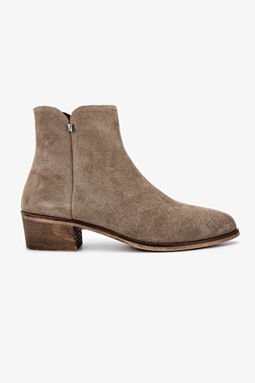 Valmenti Kadın Hakiki Deri Vizon Topuklu Bot - Görsel 2