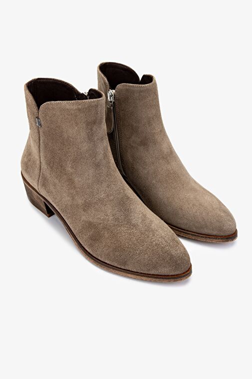 Valmenti Kadın Hakiki Deri Vizon Topuklu Bot - Görsel 3