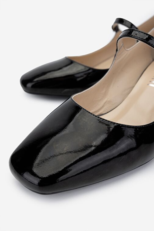 Valmenti Bordo Kadın Rugan Topuklu Ayakkabı 1027 DN554 BN AYK SK24-25 - Görsel 5