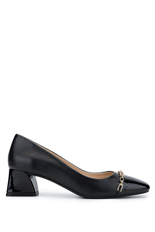 Tamer Tanca Çok Renkli Kadın Deri Topuklu Ayakkabı 1027 01 BN AYK SK24-25 - Görsel 2