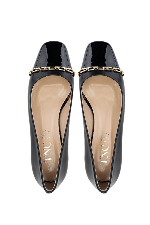 Tamer Tanca Çok Renkli Kadın Deri Topuklu Ayakkabı 1027 01 BN AYK SK24-25 - Görsel 7