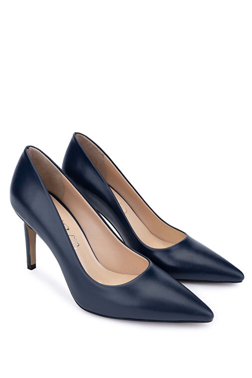 Tamer Tanca Siyah Kadın Deri Stiletto 1027 03 BN AYK SK24-25 - Görsel 3