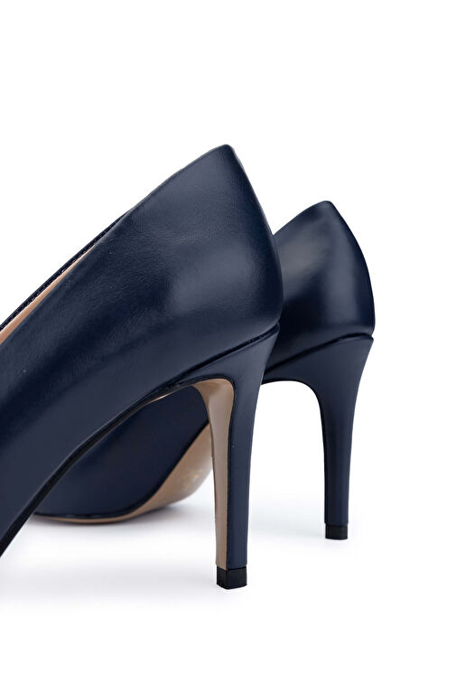 Tamer Tanca Siyah Kadın Deri Stiletto 1027 03 BN AYK SK24-25 - Görsel 5