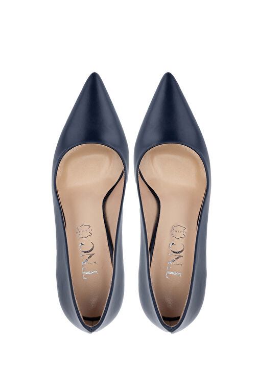 Tamer Tanca Siyah Kadın Deri Stiletto 1027 03 BN AYK SK24-25 - Görsel 7