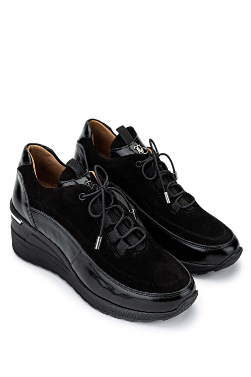 Tamer Tanca Siyah Kadın Deri Günlük Ayakkabı 599 0127-401 BN AYK SK24-25_bynr1 - Görsel 3