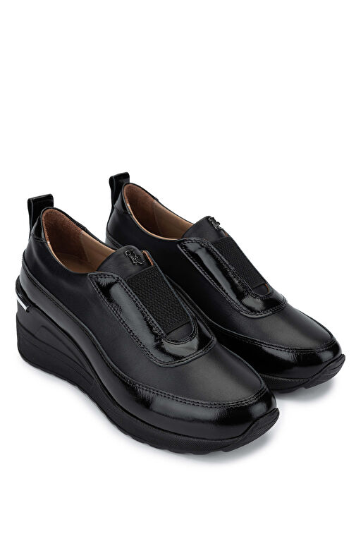 Tamer Tanca Siyah Kadın Deri Günlük Ayakkabı 599 4024-401 BN AYK SK24-25 - Görsel 3