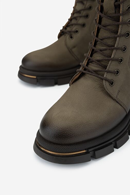 Valmenti Kadın Hakiki Deri Yeşil Casual Bot - Görsel 4