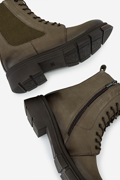 Valmenti Kadın Hakiki Deri Yeşil Casual Bot - Görsel 5