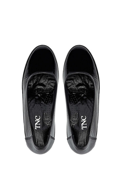 Tamer Tanca Siyah Kadın Deri Dolgu Topuk Ayakkabı 824 6002 BN AYK SK24-25 - Görsel 6