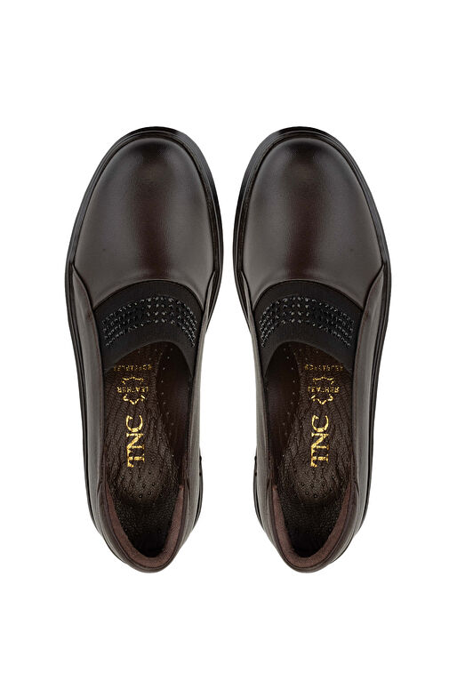 Tamer Tanca Kadın Hakiki Deri Kahverengi Casual Ayakkabı - Görsel 6