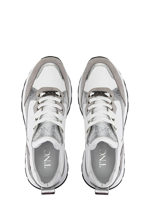 Tamer Tanca Kadın Hakiki Deri Gri Süet Sneakers & Spor Ayakkabı - Görsel 5