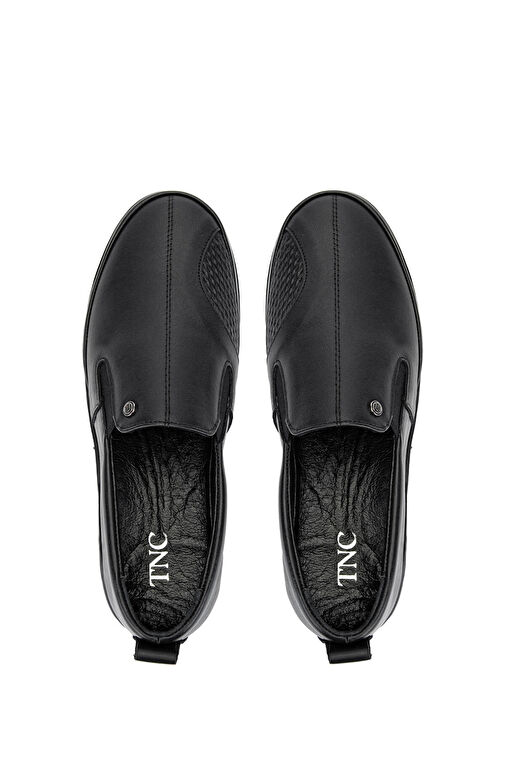 Tamer Tanca Kadın Hakiki Deri Siyah Deri Casual Ayakkabı - Görsel 5